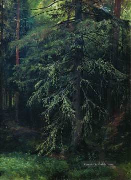 Gehölz Werke - Tanne 1 klassische Landschaft Ivan Ivanovich Bäume